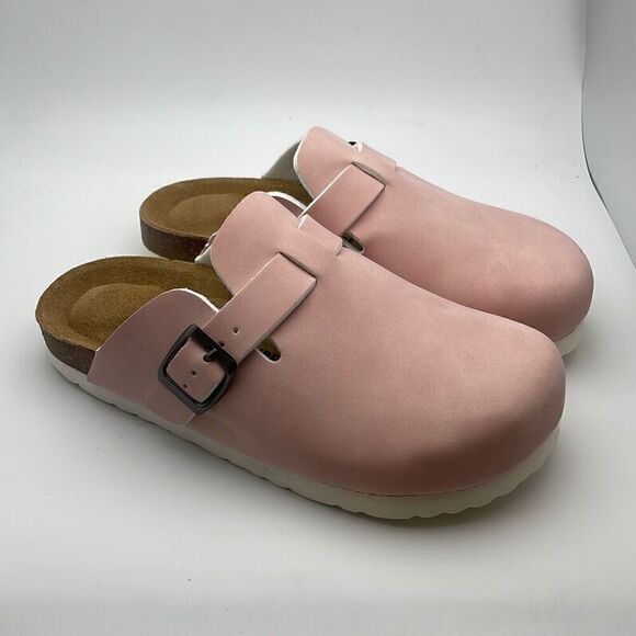 CUSHIONAIRE Women's Cork Footbed Clog SIZE 3 KIDS PINK - Picture 1 of 8